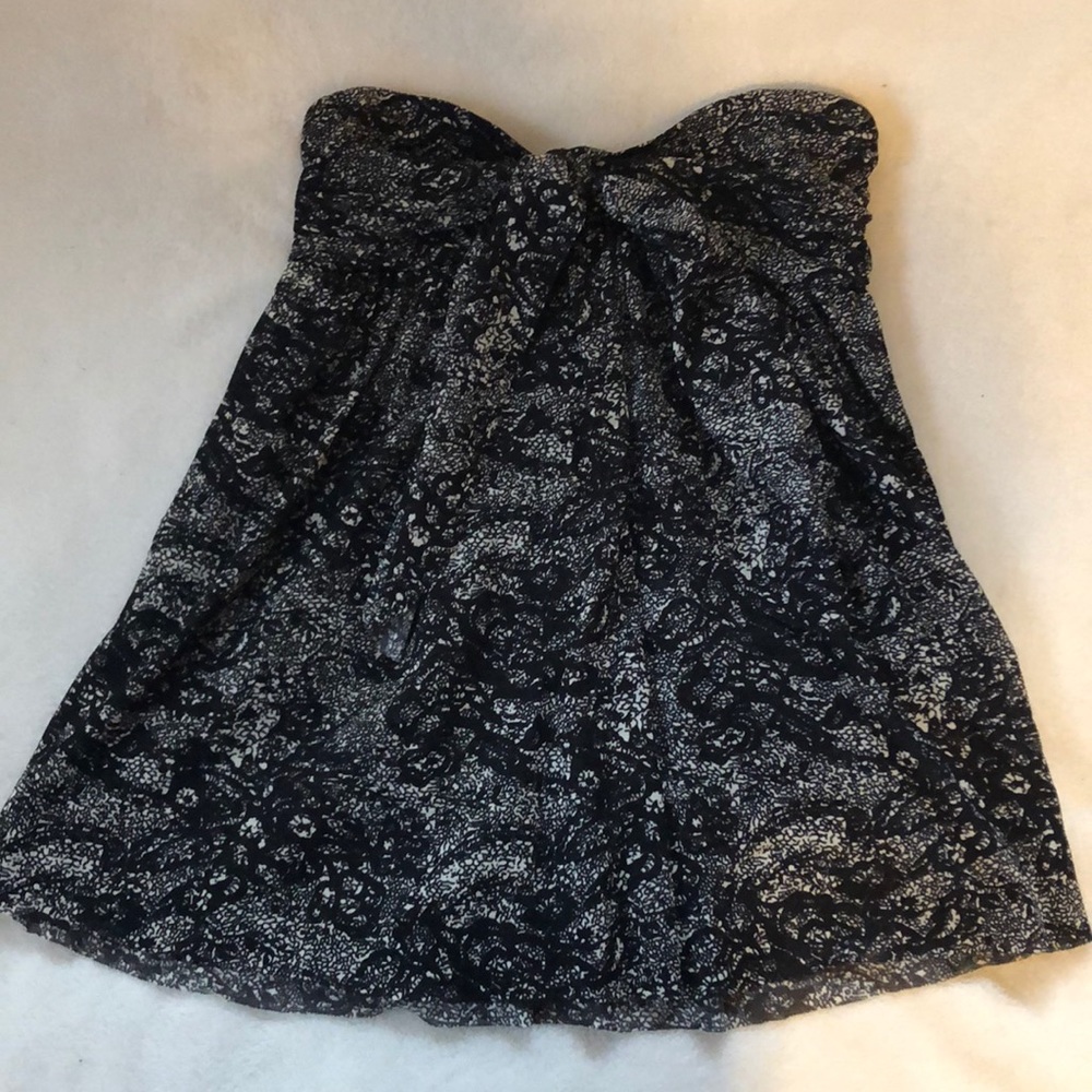 Express strapless flowy top
